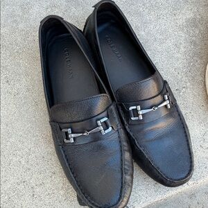 Cole Haan Black Leather Men's Slip-Ons